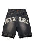 BOTTEGA DESIRES DENIM SHORTS (BLACK)