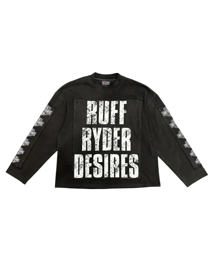 BOTTEGE DESIRES RUFF RYDER LONG SLEEVE T-SHIRT