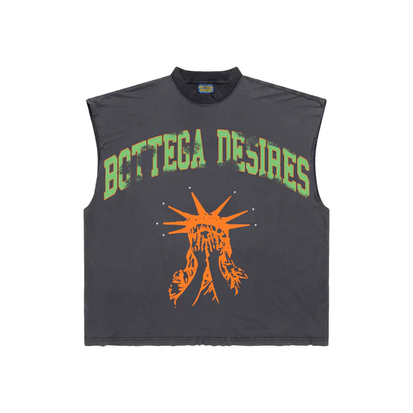 BOTTEGA DESIRES UNRULY DESIRES SLEEVELESS T-SHIRT